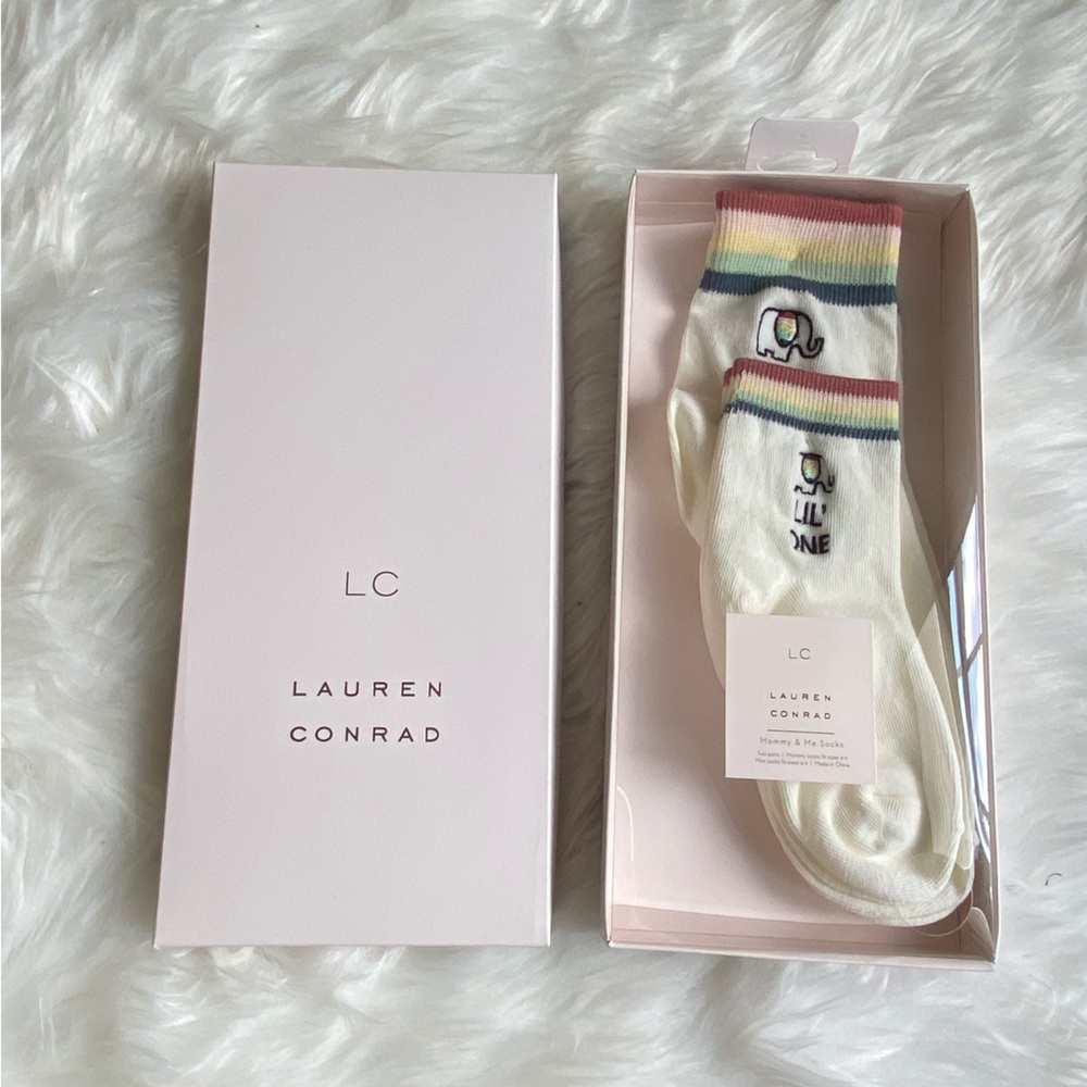 NIB LC Lauren Conrad Mommy & Me Socks Gift Set